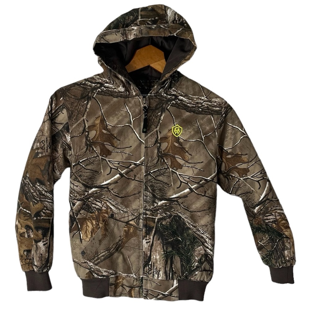 Game Winner Camouflage RealTree Hunting Coat/Jacket Child’s Size Small